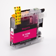 Kompatibilní s Brother LC123M / 10ml Atrament Tmavo purpurová (Atramentové kazety)