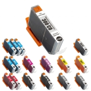TCTK Atramentové náplne PFI-300CO PFI-300C PFI-300GY PFI-300MBK PFI-300M PFI-300PBK PFI-300PC PFI-300PM PFI-300R PFI-300Y sada 30 ks viacfarebná (po 3 ks) kompatibilný s Canon imagePROGRAF PRO-300