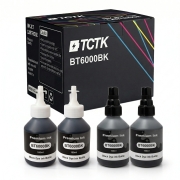 TCTK Atramentové náplne BT6000BK BT6000BK sada 4 ks 2x čierna 2x azúrová kompatibilný s Brother DCP-T300 DCP-T500W DCP-T700W MFC-T800W