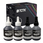 TCTK Atramentové náplne 100mlBT6000BK BT6000BK sada 4 ks 2x čierna 2x azúrová kompatibilný s Brother DCP-T300 DCP-T500W DCP-T700W MFC-T800W