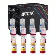 TCTK Atramentové náplne E-101C E-101M E-101Y sada 12 ks CMY (po 4 ks) kompatibilný s Epson EcoTank L14150 L4150 L4160 L4260 L4266 L6160 L6170 L6176 L6190 L6260 L6270 L6276 L6290
