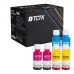 TCTK Atramentové náplne 100ml GT52C GT52M GT52Y sada 6 ks CMY (po 2 ks) kompatibilný s HP DeskJet GT 5810 5820 5822, Ink Tank 115 118 310 311 315 318 319 410 411 412 415 416 418 419, Smart Tank 500