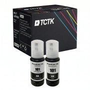 TCTK Atramentové náplne E-101BK E-101BK sada 2 ks čierna kompatibilný s Epson EcoTank L14150 L4150 L4160 L4260 L4266 L6160 L6170 L6176 L6190 L6260 L6270 L6276 L6290