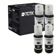 TCTK Atramentové náplne E-101BK E-101BK sada 4 ks čierna kompatibilný s Epson EcoTank L14150 L4150 L4160 L4260 L4266 L6160 L6170 L6176 L6190 L6260 L6270 L6276 L6290