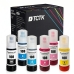 TCTK Atramentové náplne E-108BK E-108C E-108LC E-108LM E-108M E-108Y sada 6 ks viacfarebná kompatibilný s Epson L8000 Series L18050 L8050 L8100