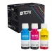 TCTK Atramentové náplne 70ml GT52M GT52Y sada 3 ks CMY kompatibilný s HP DeskJet GT 5810 5820 5822, Ink Tank 115 118 310 311 315 318 319 410 411 412 415 416 418 419, Smart Tank 500 502 508 511 514 515