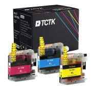 TCTK atramentové kazety LC-125 sada 3 ks CMY kompatibilné s Brother DCP-J4110DW DCP-J4110W MFC-J4310DW MFC-J4410DW MFC-J4510DW, nahrádza LC125XLC