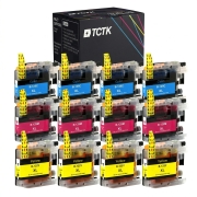 TCTK atramentové kazety LC-125 balenie 12 ks CMY kompatibilné s Brother DCP-J 4110 DW, MFC-J 4310 DW 4410 DW 4510 DW 4610 DW, nahrádza LC125XLC