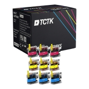 TCTK atramentové kazety LC225XL balenie 9 ks CMY kompatibilné s Brother DCP-J 4120 DW, MFC-J 4420 DW 4620 DW 5620 DW 5720 DW, nahrádza LC225XL