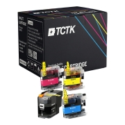 TCTK toner 4 balenie CMYK kompatibilný s Brother DCP-J 785 DW MFC-J 985 DW, nahrádza B-LC22U LC22U