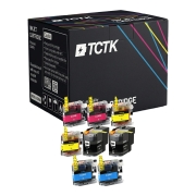 TCTK Atramentové kazety LC22U 4 balenie CMYK kompatibilné s Brother DCP-J785DW MFC-J985DW, nahrádza B-LC22U LC22U