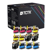 TCTK atramentové kazety LC22U sada 12 ks CMYK kompatibilné s Brother DCP-J785DW MFC-J985DW, nahrádza B-LC22U LC22U