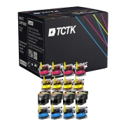 TCTK atramentové kazety 22U LC22U sada 4 ks CMYK kompatibilné s Brother DCP-J 785 DW MFC-J 985 DW, nahrádza B-LC22U LC22U