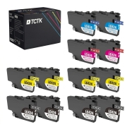 TCTK atramentové kazety LC-424 8 ks CMYK kompatibilné s Brother DCP-J1200 DCP-J1200DW DCP-J1200W DCP-J1200WE, nahrádza LC424BK