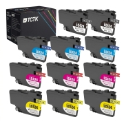 TCTK atramentové kazety LC-424 sada 12 ks CMYK kompatibilné s Brother DCP-J1200 DCP-J1200DW DCP-J1200W DCP-J1200WE DCP-J1200WE ecopro, nahrádza LC424BK
