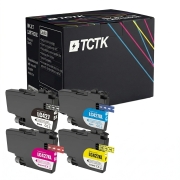 TCTK atramentové náplne LC-427 LC-427XL sada 4 ks CMYK kompatibilné s Brother HL-J 6010 DW MFC-J 5955 DW MFC-J 6955 DW, nahrádza LC427BK