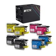 TCTK atramentové kazety LC-1100XL 12 ks CMYK kompatibilné s Brother DCP-145 C DCP-163 C MFC-J 630 W, nahrádza LC1100XLBK
