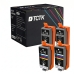 TCTK Atramentové náplne C-35BK C-36C sada 4 ks 2x čierna 2x azúrová kompatibilný s Canon PIXMA iP100 iP100B iP110, PIXMA TR150 with battery
