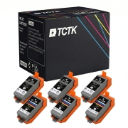 TCTK Atramentové náplne C-35BK C-36C sada 6 ks 3x čierna 3x azúrová kompatibilný s Canon PIXMA iP100 iP100B iP110, PIXMA TR150 with battery