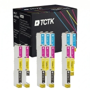 TCTK atramentové kazety 891 892 E-0713 894 balenie 12 ks CMYK kompatibilné s Epson Office B40W BX300F BX300FW BX310FN Stylus SX100 SX200, nahrádza 891 892 E-0713 894
