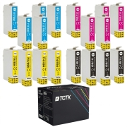 TCTK atramentové kazety 891 892 E-0713 894 4-pack CMYK kompatibilné s Epson Office B40W BX300F BX300FW BX310FN Stylus BX600FW SX100 SX105, nahrádza