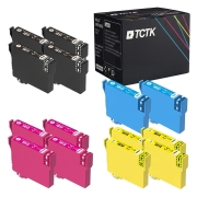 TCTK atramentové kazety 18XL balenie 4 ks CMYK kompatibilné s Epson Expression Home XP-100 XP-102 XP-200 XP-202 XP-205 XP-210 XP-212 XP-215 XP-225, nahrádza C13T18114012