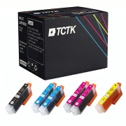 TCTK Atramentové náplne 24XL 24XL 24XL 24XL 24XL 24XL sada 6 ks 1x čierna 2x azúrová 2x purpurová 1x žltá kompatibilný s Epson Expression Photo XP-55 XP-65 XP-750 XP-760 XP-850, nahrádza C13T24314012