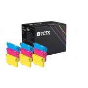 TCTK Atramentové náplne 27 27 27 sada 9 ks CMY (po 3 ks) kompatibilný s Epson WorkForce WF-3600, WorkForce WF-3620 DWF WF, WorkForce WF-3640 DTWF, WorkForce WF-7110 DTW, nahrádza C13T27024012
