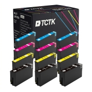 TCTK atramentové kazety 35XL sada 12 ks CMYK kompatibilné s Epson WorkForce Pro WF-4720 WF-4720 DWF WF-4725 DWF WF-4730 DTWF WF-4735 DTWF WF-4740 DTWF, nahrádza C13T35914010