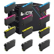 TCTK atramentové kazety 405XL sada 12 ks CMYK kompatibilné s Epson WorkForce EC-C 7000 WF-3820 DWF WF-3825 DWF, nahrádza C13T05H14010