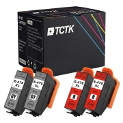 TCTK Atramentové náplne 478XL 478XL sada 4 ks 2x Gray 2x Red kompatibilný s Epson Expression Photo HD XP-15000, nahrádza C13T04F64010