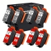 TCTK Atramentové náplne 478XL 478XL sada 8 ks 4x Gray 4x Red kompatibilný s Epson Expression Photo HD XP-15000, nahrádza C13T04F64010
