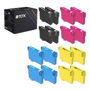 TCTK Atrament 604XL 16 ks CMYK kompatibilný s Epson Expression Home XP-2200 XP-2205 XP-3200 XP-3205 XP-4200 XP-4205, nahrádza C13T10H14010