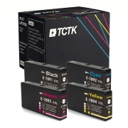 TCTK Atramentové kazety T7891XXL T7892XXL T7893XXL T7894XXL sada 4 kusy CMYK kompatibilné s Epson WorkForce Pro WF-5100 WF-5110 DW WF-5190 DW WF-5600 WF-5620 DWF WF-5690 DWF, nahrádza C13T789140