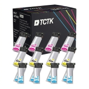 TCTK Atramentové náplne T9452 T9453 T9454 sada 12 ks CMY (po 4 ks) kompatibilný s Epson WorkForce Pro WF-C 5210 DW, WorkForce Pro WF-C 5215 DW, WorkForce Pro WF-C 5290 DW, nahrádza C13T945240