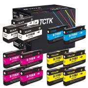 TCTK tonerové kazety 711 CZ133A 4-balenie CMYK kompatibilné s HP DesignJet T120 T125 T130 T520 T525 T530, nahrádza CZ133A