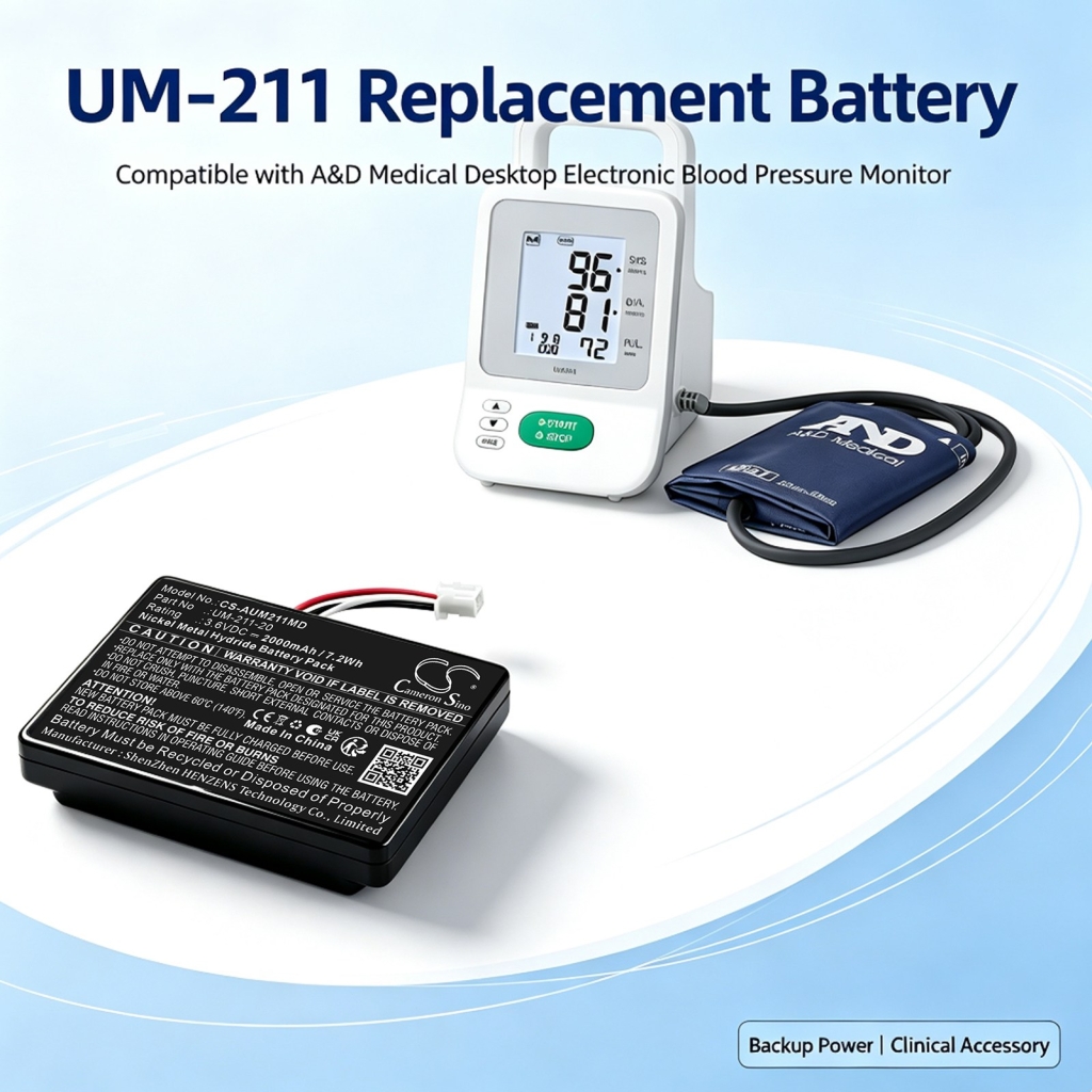 Batérie kompatibilné s A&D Medical UM-211 Upper Arm Pressure Monitor CS-AUM211MD