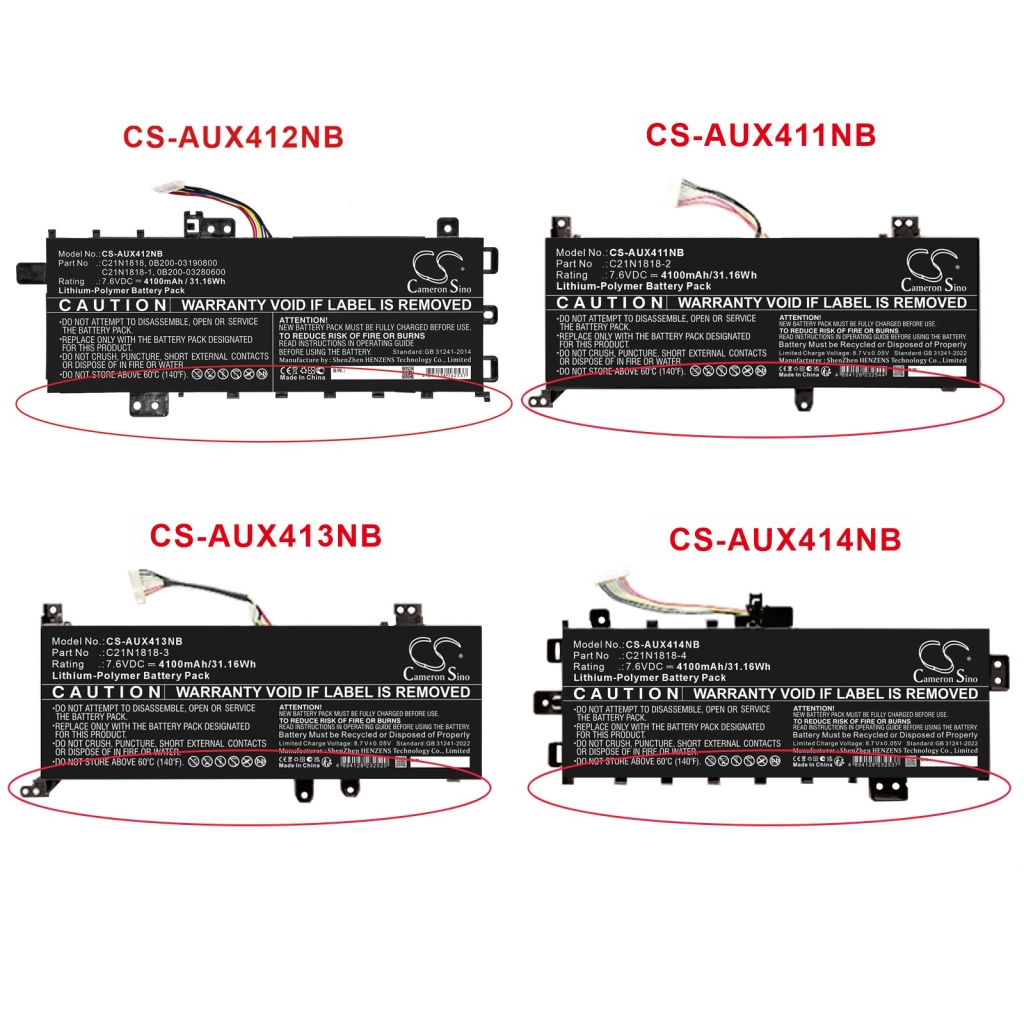 Batérie kompatibilné s Asus VivoBook 15 X509FA-EJ561TS 15 X509FAEJ216T 15 X509FAEJ561TS CS-AUX414NB