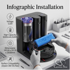 Kompatibilná náhrada batérie za Dyson P395-C3-4S1P