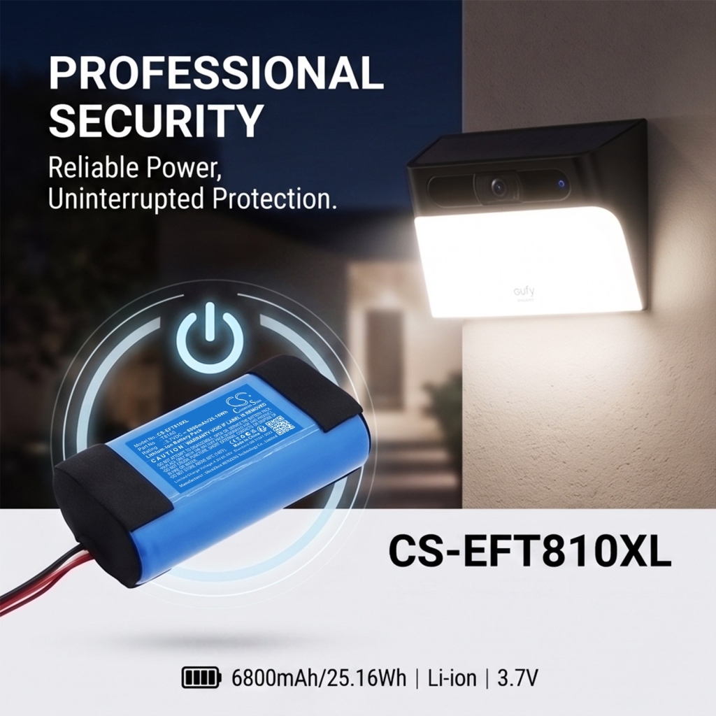 Batérie kompatibilné s Eufy S120 Solar Wall Light Cam CS-EFT810XL