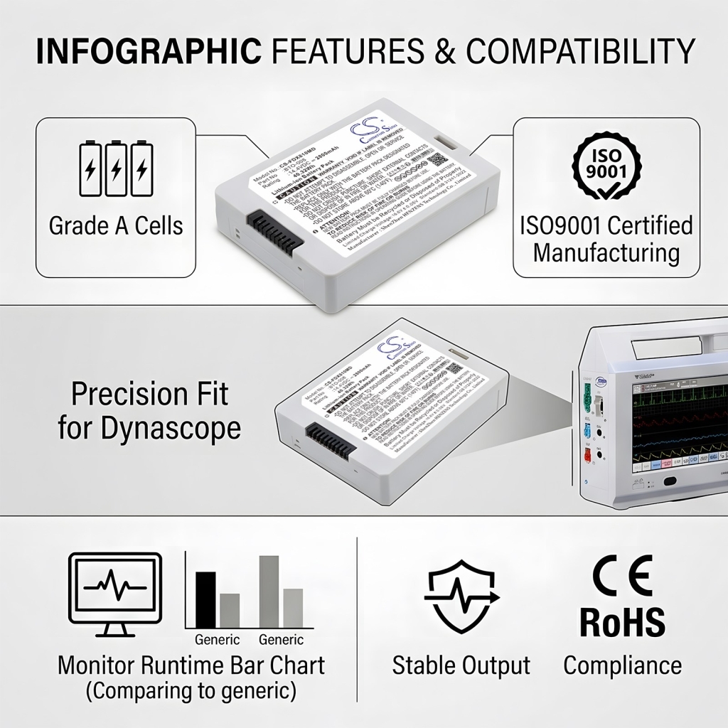 Batéria kompatibilné s Fukuda denshi CS-FDX810MD