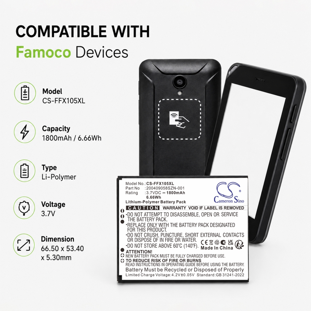 Batéria kompatibilné s Famoco