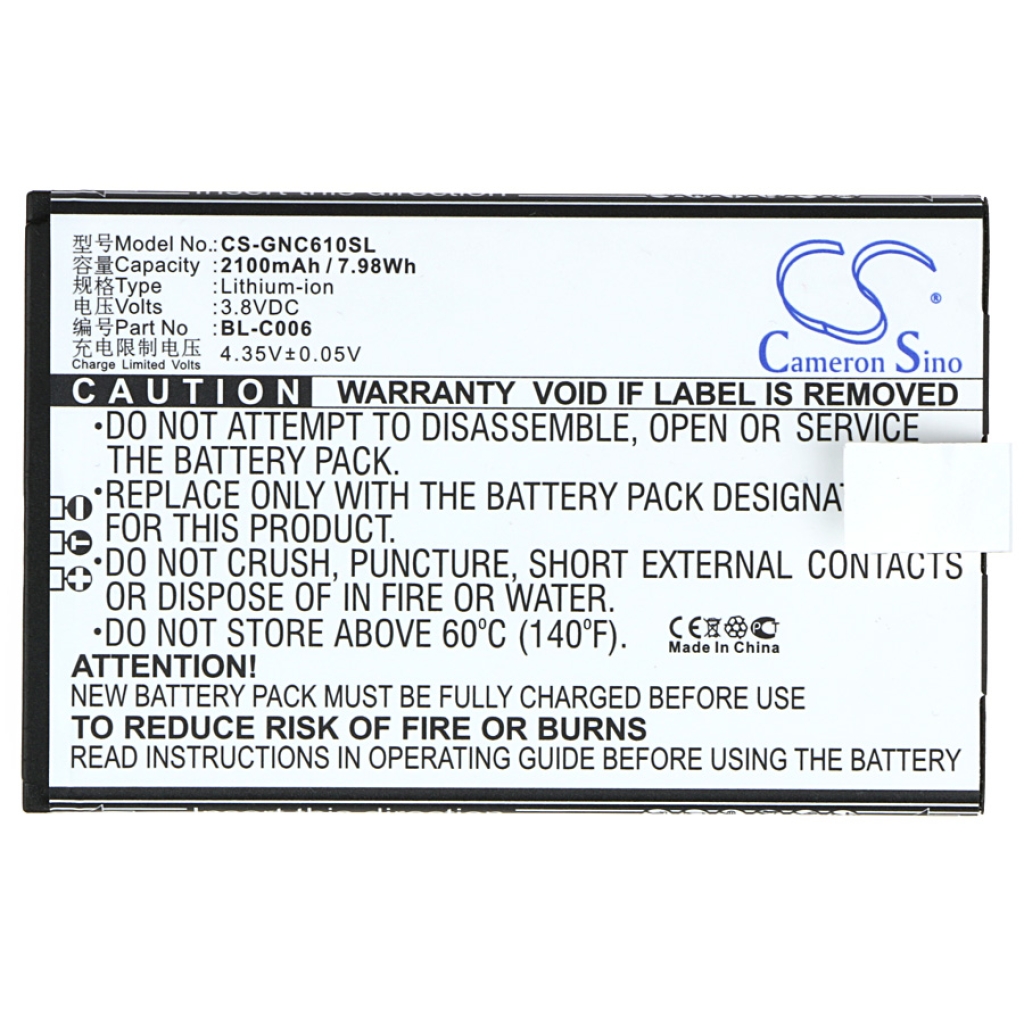 Batéria kompatibilné s GIONEE CS-GNC610SL