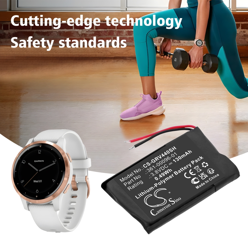 Batérie pre inteligentné hodinky Garmin CS-GRV440SH