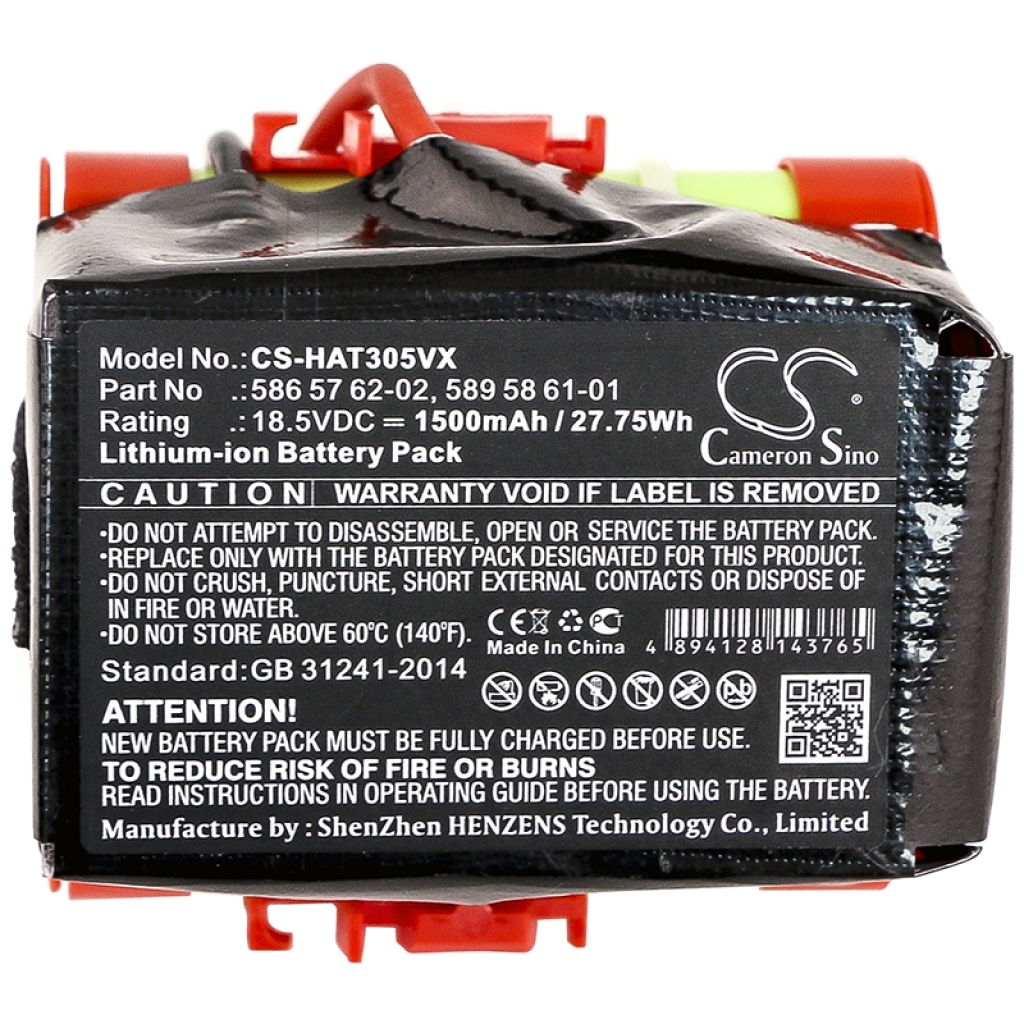 Li-ion batériový blok Cameron Sino CS-HAT305VX, štítok 18,5V 1500mAh 27,75Wh