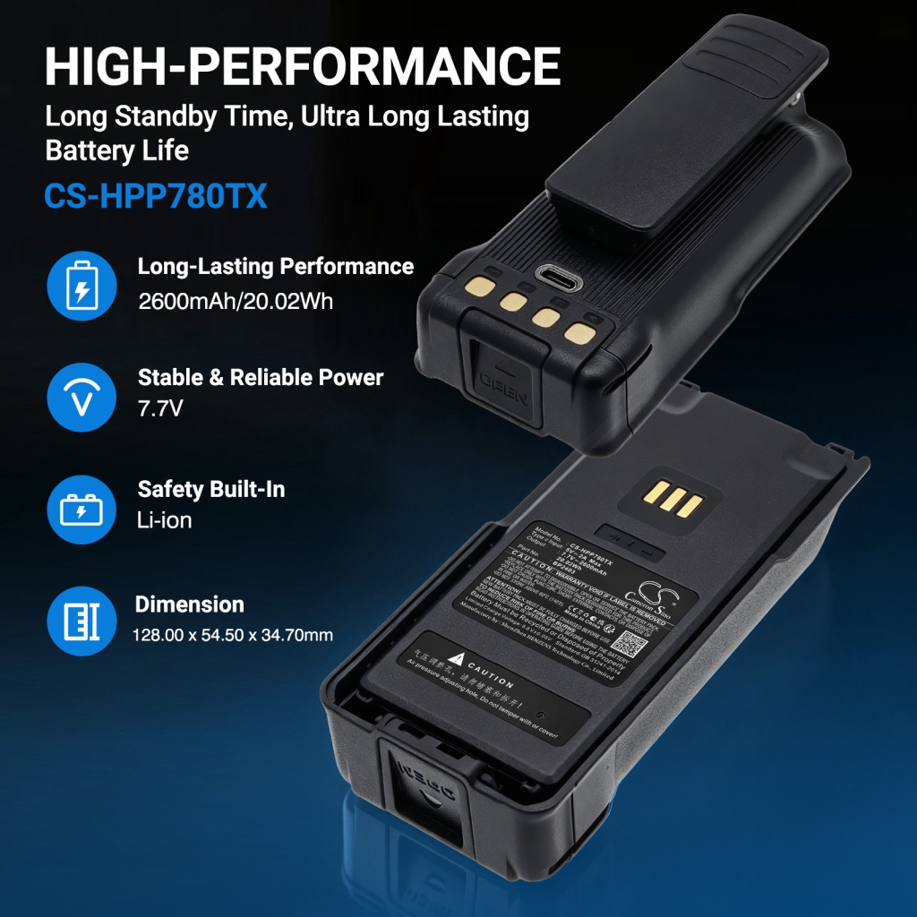 Batéria kompatibilné s Hytera CS-HPP780TX