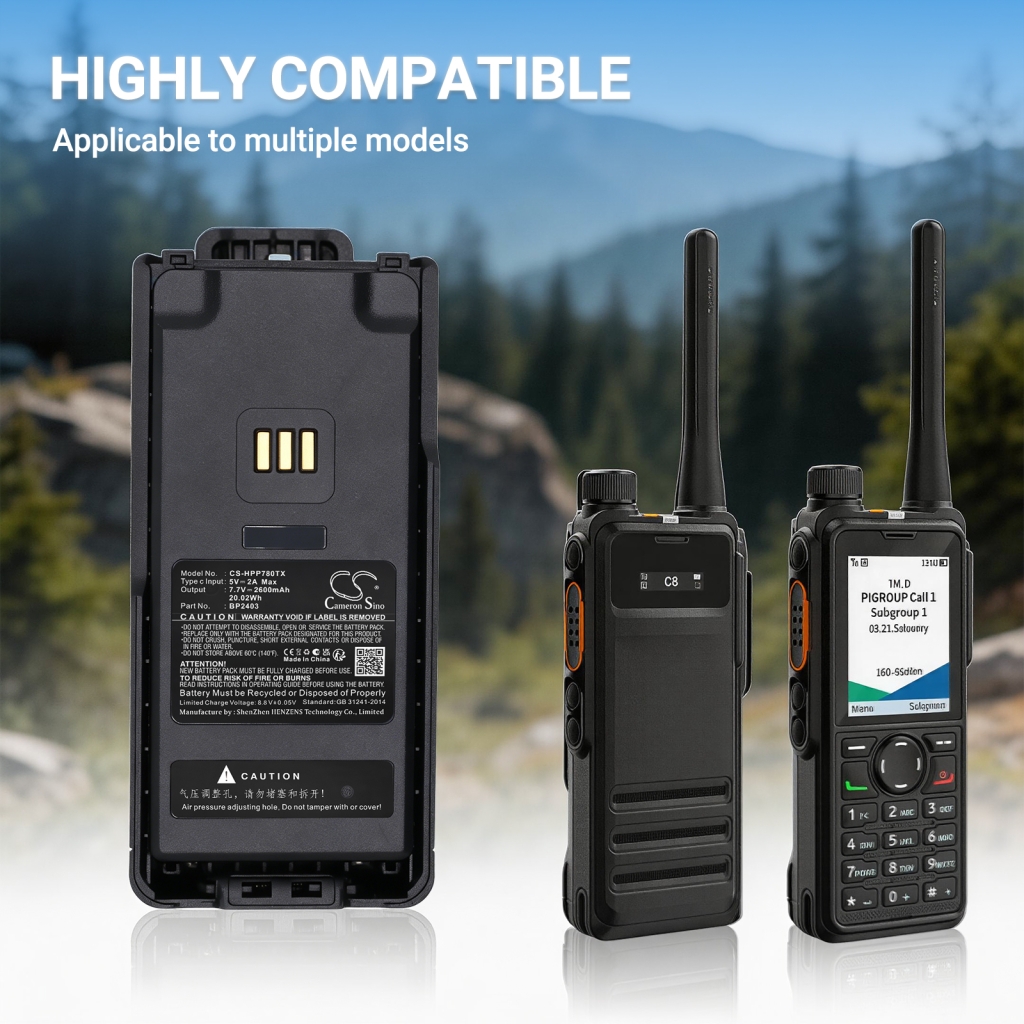 Batéria kompatibilné s Hytera CS-HPP780TX