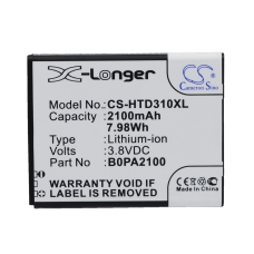 Kompatibilná náhrada batérie za HTC 35H00211-00M-V,35H00211-01M,35H00221-01M,B0PA2100