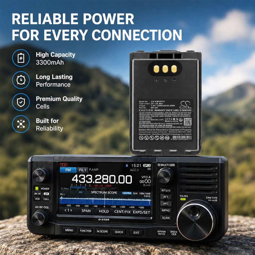 Batéria kompatibilné s Icom CS-ICM705TC