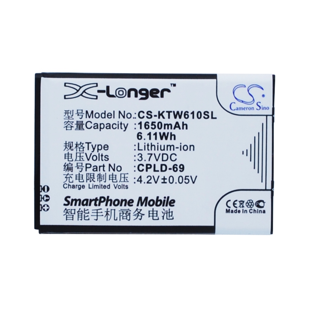 Batéria kompatibilné s Coolpad K-Touch CS-KTW610SL